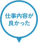 仕事内容が良かった 21%