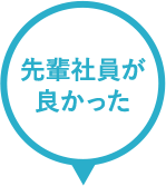 先輩社員が良かった 18%